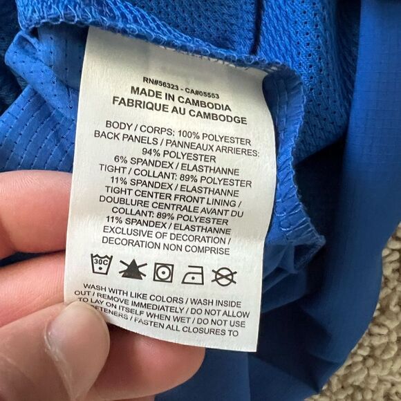 Nike Dri-Fit Stride 7" 2-in-1 Blue Running Shorts - Picture 10 of 11